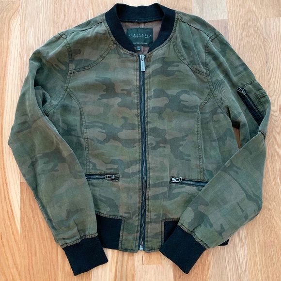Sanctuary Shrunken Camo Bomber Jacket - Picture 2 of 7